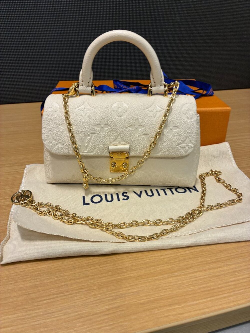 Louis Vuitton Nano Madeleine Cream